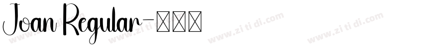 Joan Regular字体转换